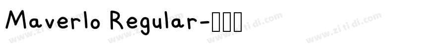 Maverlo Regular字体转换